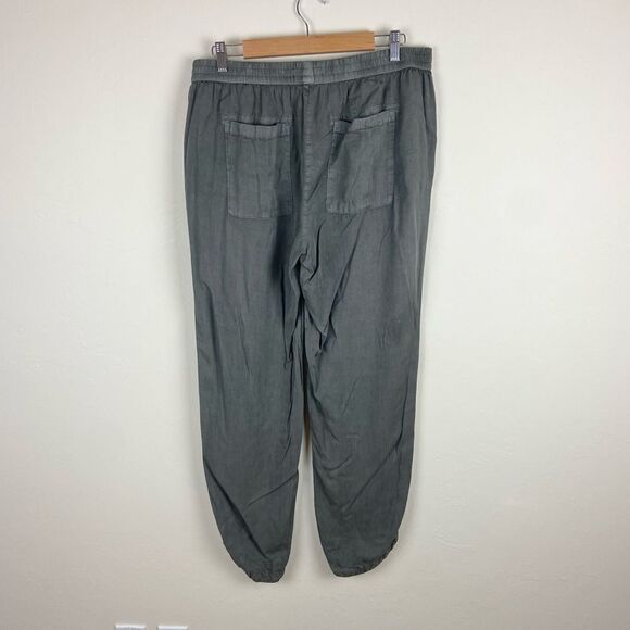 Anthropologie Mododoc Relaxed Ruched Leg Tencel Pant - Gray - Picture 5 of 7
